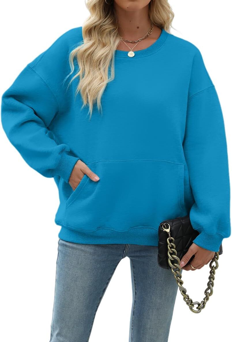 Womens Long Sleeve Sweatshirt with Pocket