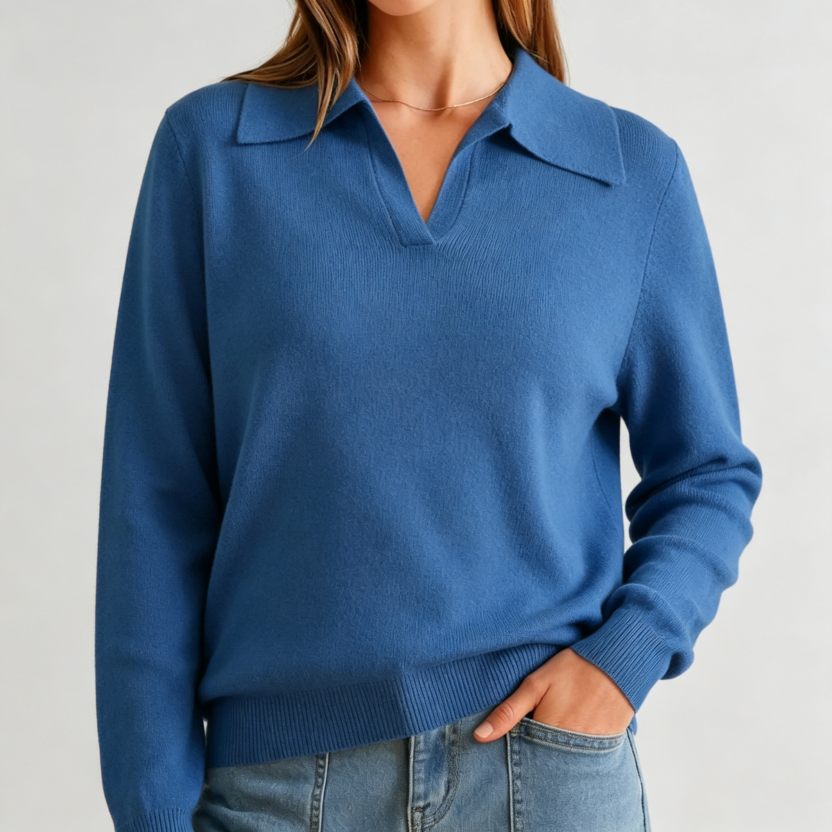 Aure Paris V-Neck Knit Sweater