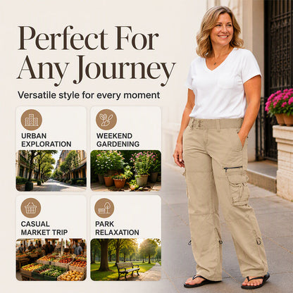 ✨Women's Vintage Wide Leg Cargo Pants