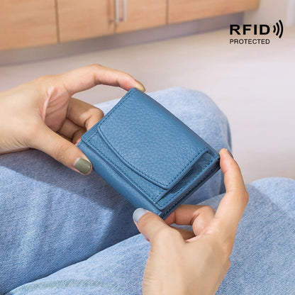 ✨Last Day 49% OFF✨New Genuine Leather RFID Blocking Card Holder Organizer Pocket Mini Wallet Buy 2 Get Free Shipping Today