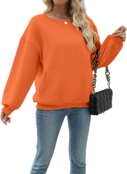 Womens Long Sleeve Sweatshirt with Pocket