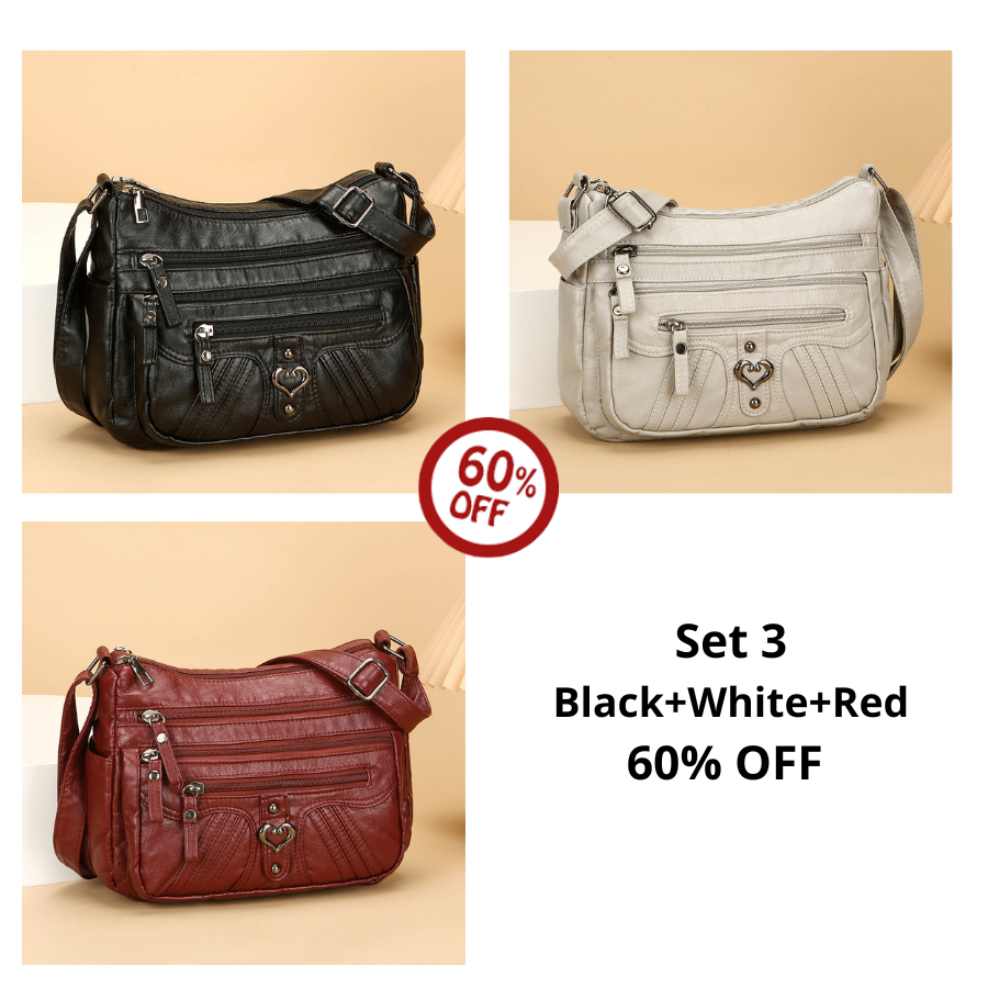 🔥50% OFF! ✨Women's Leather Crossbody Bag – Versatile Multi-Function Purse for Everyday Use