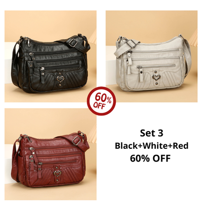 🔥50% OFF! ✨Women's Leather Crossbody Bag – Versatile Multi-Function Purse for Everyday Use