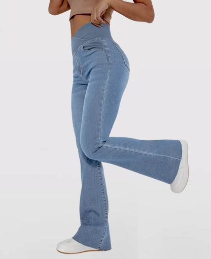 Jeans High Waisted Crossover
