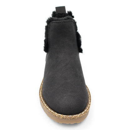 ZIP UP FLEECE LINING CHELSEA BOOTS