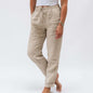 40% OFF🏖️Women's Elastic Waist Cotton Linen Casual Pants