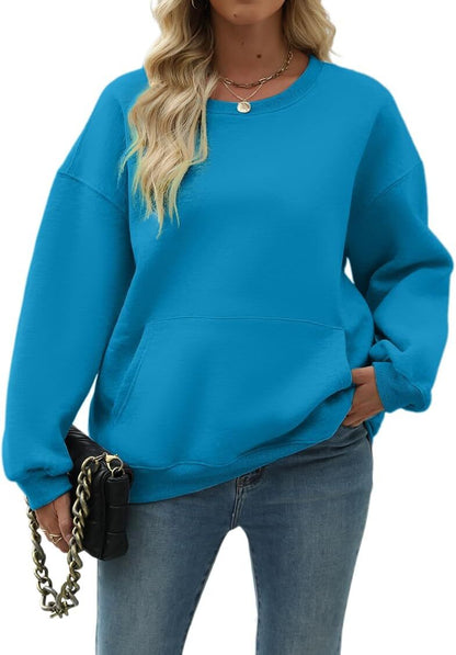 Womens Long Sleeve Sweatshirt with Pocket
