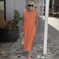 Women Cotton And Linen Casual Summer Beach Dress