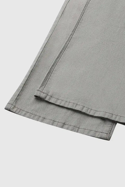 RAW HEM RIPPED PANTS