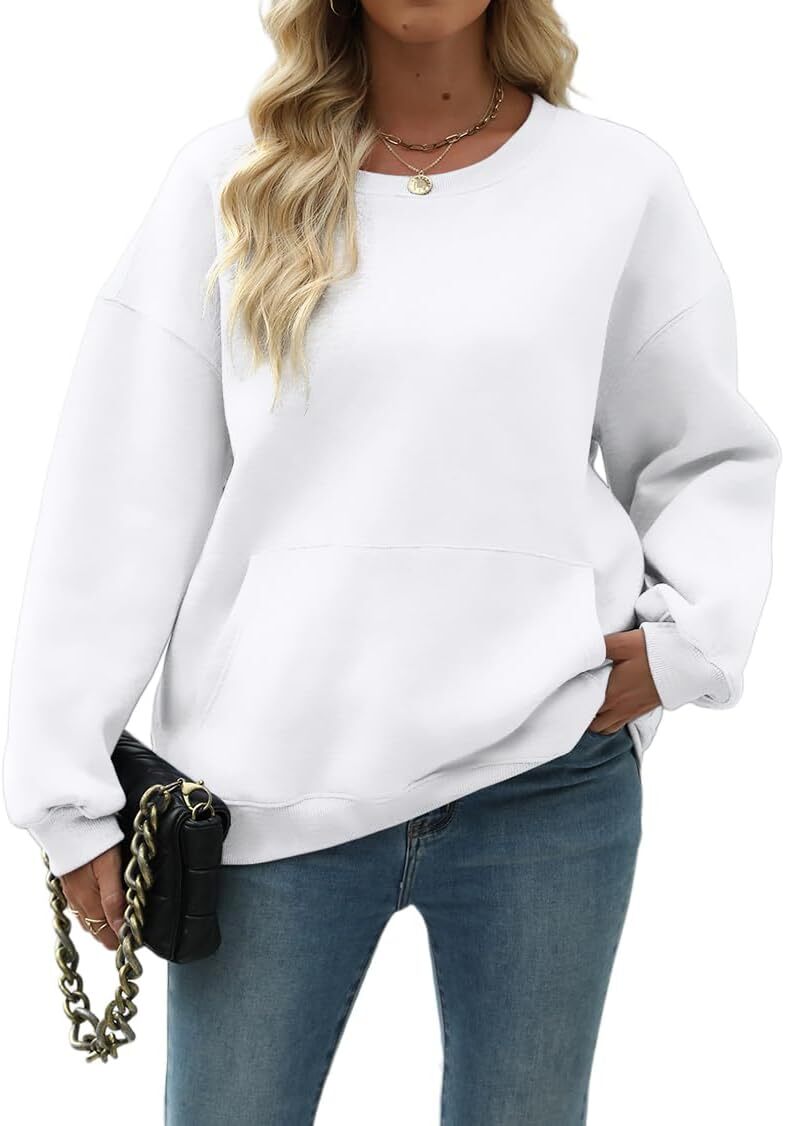 Womens Long Sleeve Sweatshirt with Pocket