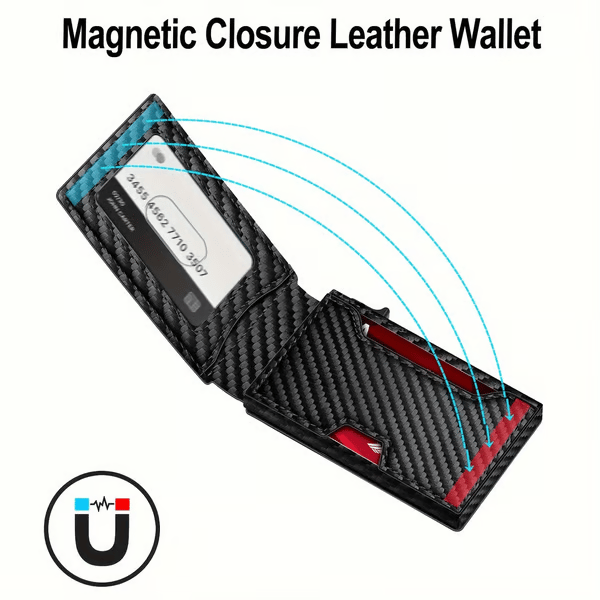 Minimalist RFID Aluminum Wallet with Pop-Up & ID Window