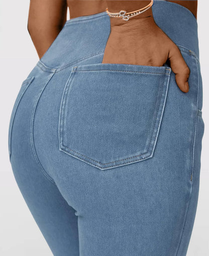 Jeans High Waisted Crossover