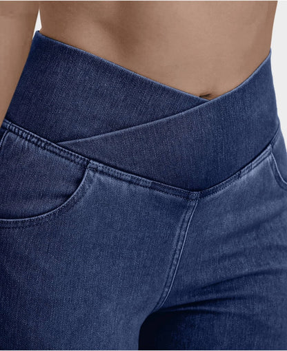 Jeans High Waisted Crossover
