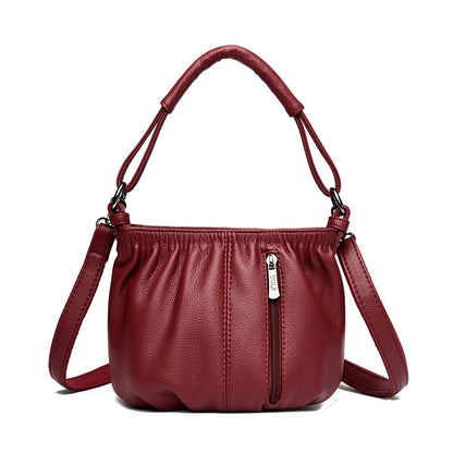 PU Leather Small Shoulder Bag – Casual Crossbody Purse for Women
