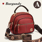 Multi-Pocket Crossbody Bag with Adjustable Wide Strap