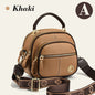 Multi-Pocket Crossbody Bag with Adjustable Wide Strap