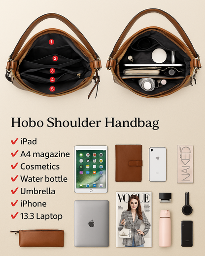 Luxury Anti-Theft Handbag with FREE Pouch Wallet
