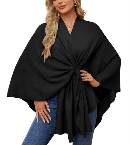 Women's Elegant Shawl Wraps Soft Open Front Poncho Sweater(Buy 2 Free Shipping)