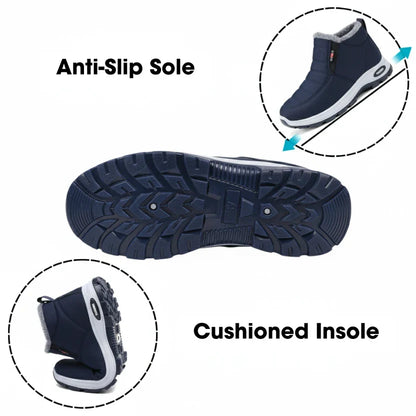 Aure Paris Quilted Waterproof Slip-On Ankle Boots