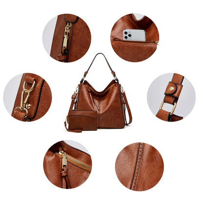 Luxury Anti-Theft Handbag with FREE Pouch Wallet