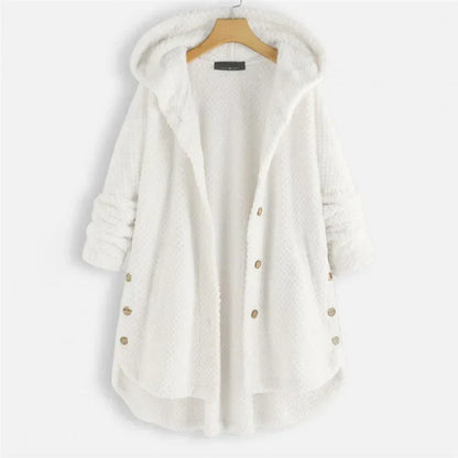 Aure Paris | Cozy Relaxed-Fit Ribbed Hooded Coat