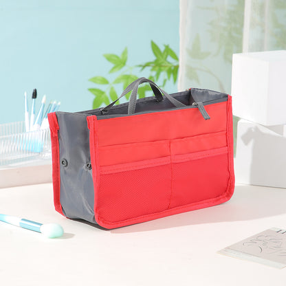 Large Capacity Cosmetic Bag Organizer with Double Zipper