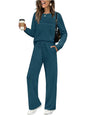 ✨Women's Crew Neck Top & Drawstring Pants Set2