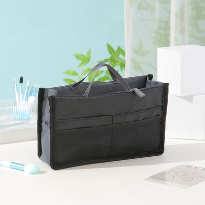 Large Capacity Cosmetic Bag Organizer with Double Zipper