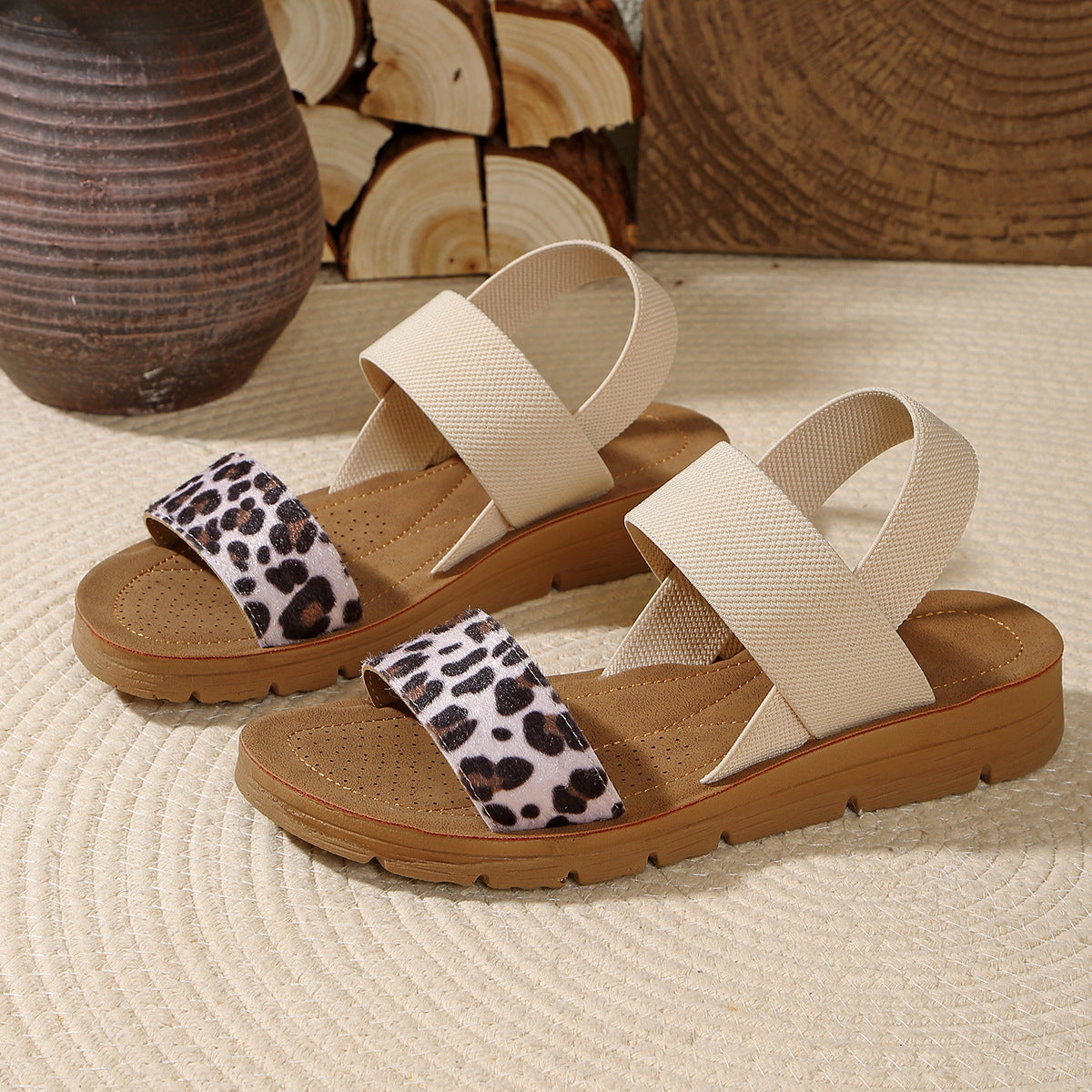 Lightweight Stretch Comfort Sandals for Wide Feet
