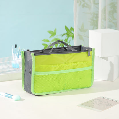 Large Capacity Cosmetic Bag Organizer with Double Zipper
