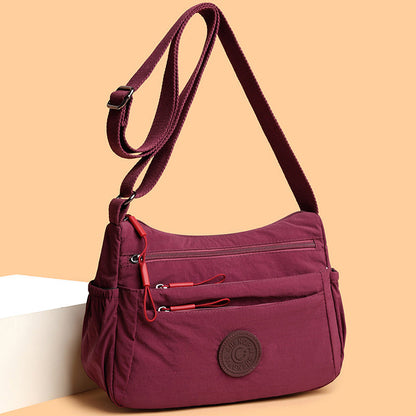 Multi-Compartment Lightweight Crossbody Bag for Women
