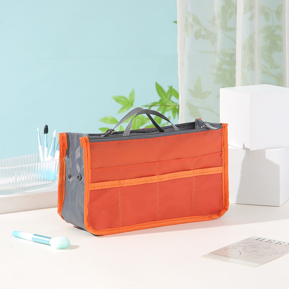 Large Capacity Cosmetic Bag Organizer with Double Zipper