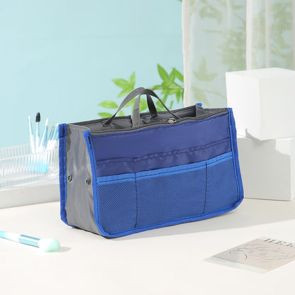 Large Capacity Cosmetic Bag Organizer with Double Zipper