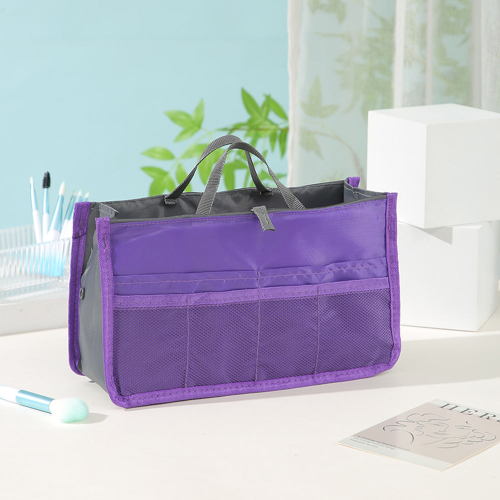 Large Capacity Cosmetic Bag Organizer with Double Zipper