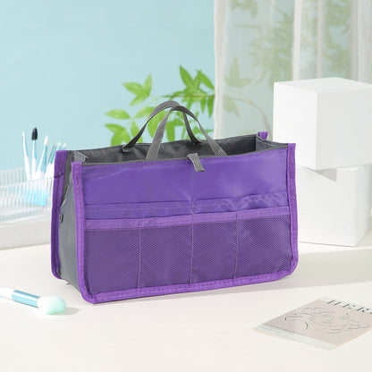 Large Capacity Cosmetic Bag Organizer with Double Zipper