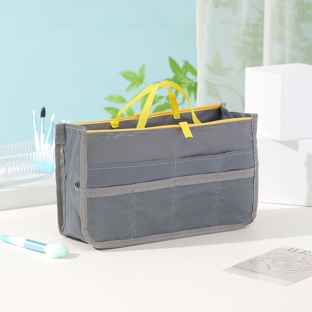 Large Capacity Cosmetic Bag Organizer with Double Zipper