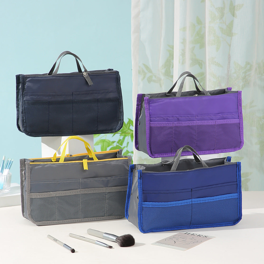 Large Capacity Cosmetic Bag Organizer with Double Zipper