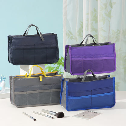 Large Capacity Cosmetic Bag Organizer with Double Zipper
