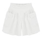 Women Summer Loose Casual Shorts Culottes Elastic Waist Wide Shorts with Pockets