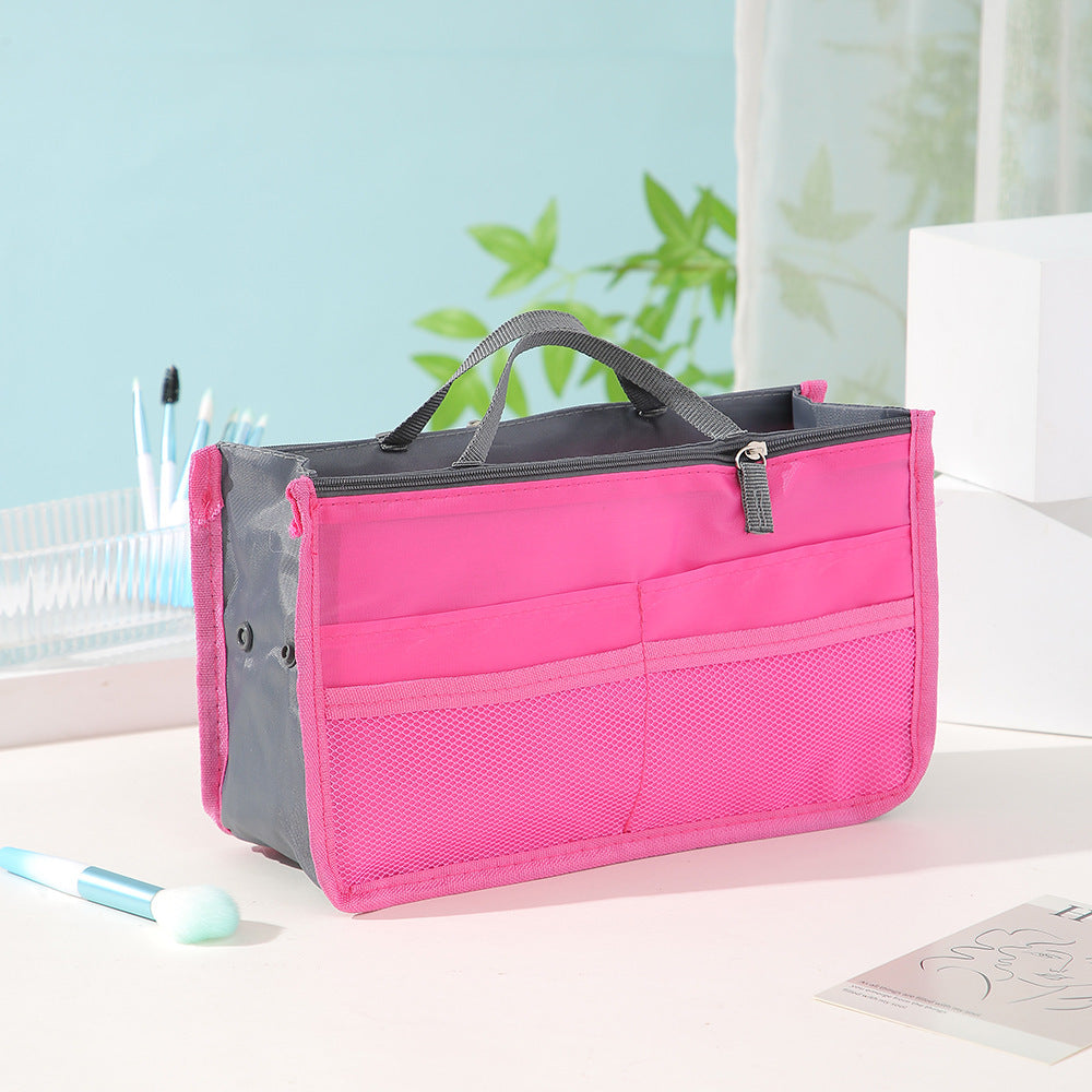 Large Capacity Cosmetic Bag Organizer with Double Zipper