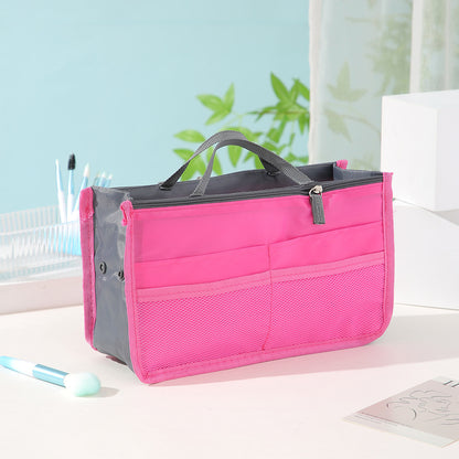 Large Capacity Cosmetic Bag Organizer with Double Zipper