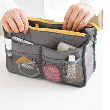 Large Capacity Cosmetic Bag Organizer with Double Zipper