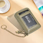 Cross-Border Small Card Bag Document Bag Rfid Anti-Theft Bank Card Bus Card Document Bag Car Key Zipper Bag
