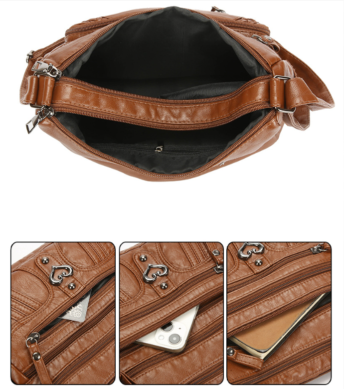 🔥50% OFF! ✨Women's Leather Crossbody Bag – Versatile Multi-Function Purse for Everyday Use