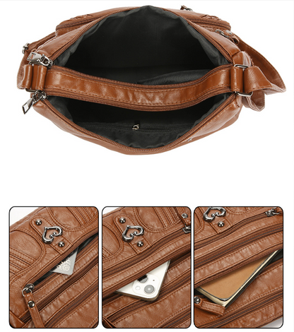 🔥50% OFF! ✨Women's Leather Crossbody Bag – Versatile Multi-Function Purse for Everyday Use