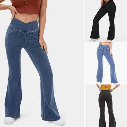 Jeans High Waisted Crossover