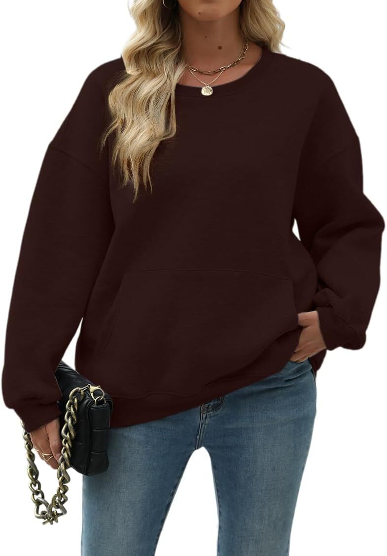 Womens Long Sleeve Sweatshirt with Pocket