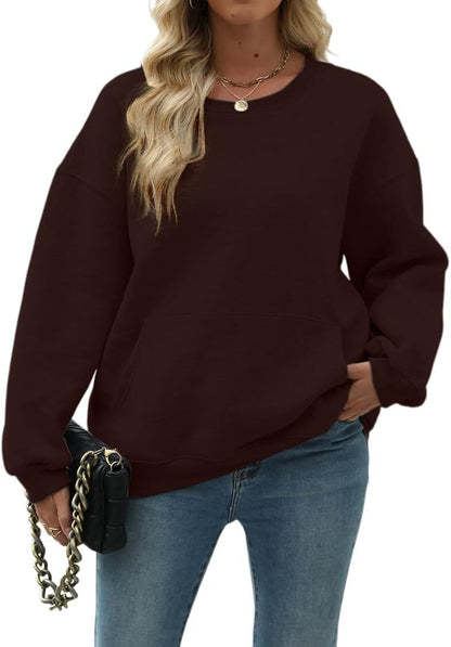 Womens Long Sleeve Sweatshirt with Pocket
