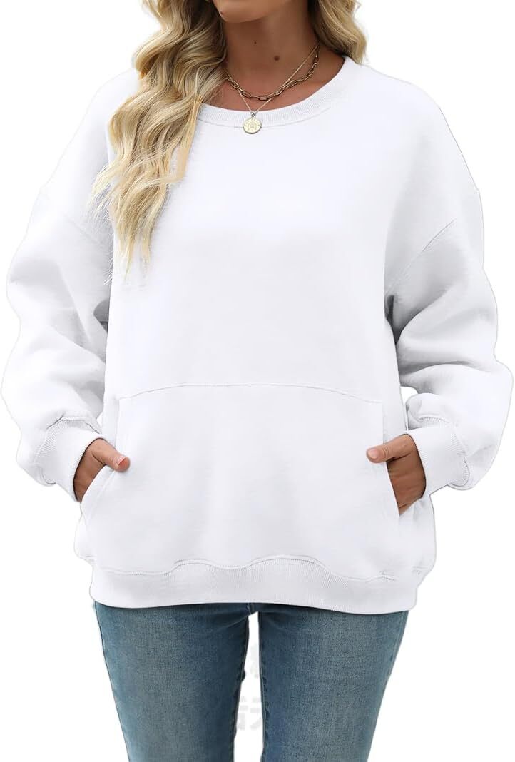 Womens Long Sleeve Sweatshirt with Pocket