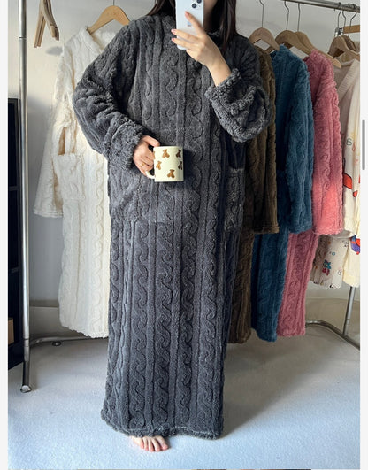 A Warm Gift Winter Coral Velvet Home Clothes